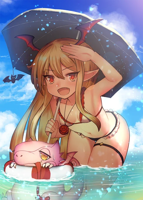 水着ですし! 