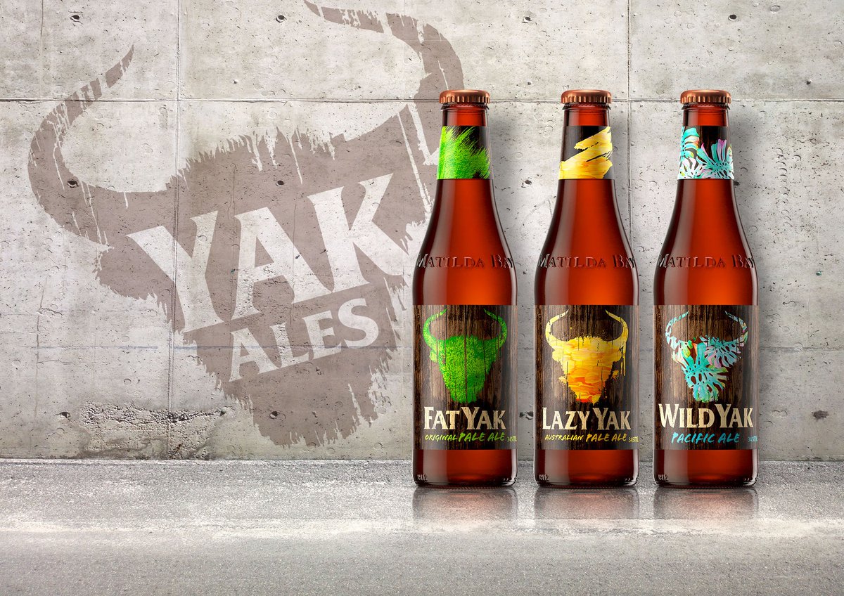 Yak Ales, il nuovo #design della #birra australiana ideato da WhatCameNext_
#brand #logo #packaging #graphic #beer