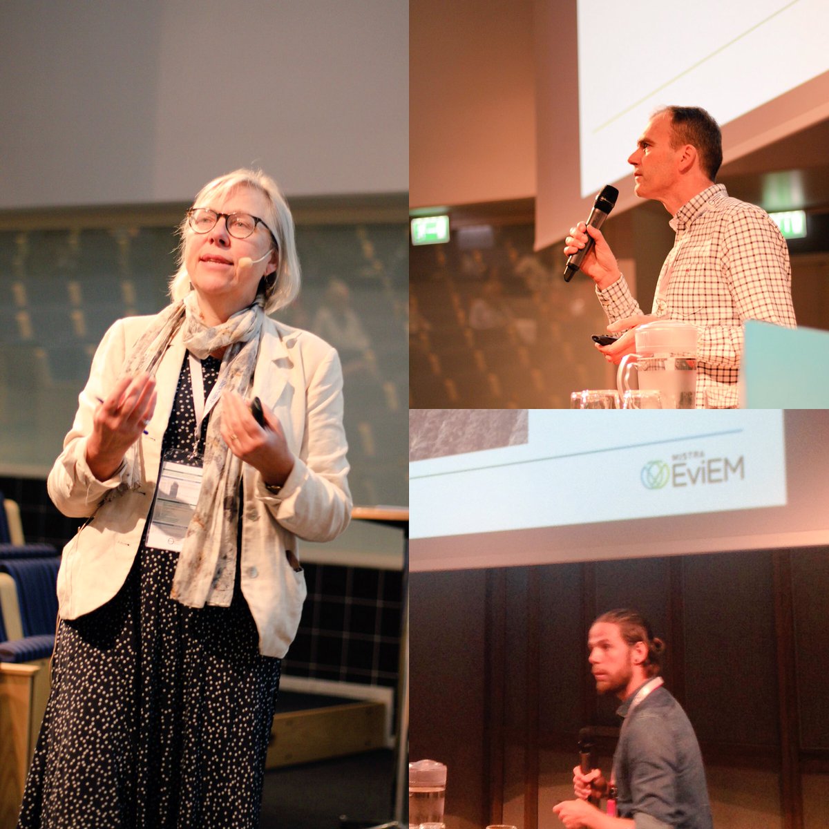 MistraEviEM's tweet image. EviEM Director Sif Johansson &amp;amp; project managers @nealhaddaway &amp;amp; Magnus Land presenting our work #envevidence2016