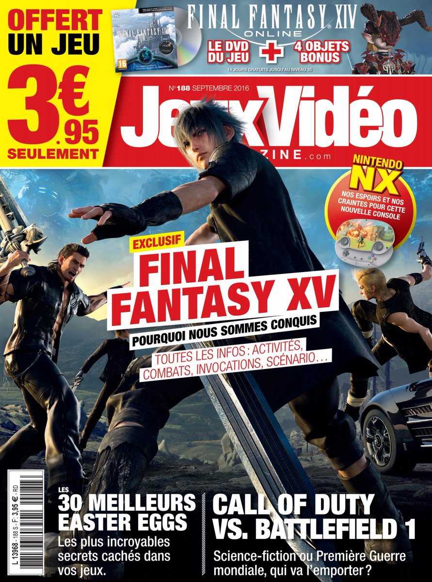 Jeux_Video_Mag's tweet photo. Jeux Vidéo Magazine 188 est en kiosque ! Offert ce mois-ci le DVD de FF XIV et 4 objets bonus ! https://t.co/zCSzSy9kTE