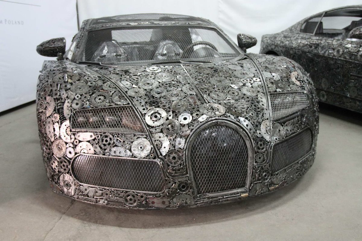 CarWaffle's tweet photo. Scrap metal recycled into jaw-dropping life-size supercar sculptures https://t.co/trl5qWOuqd https://t.co/qjeVClHIsj