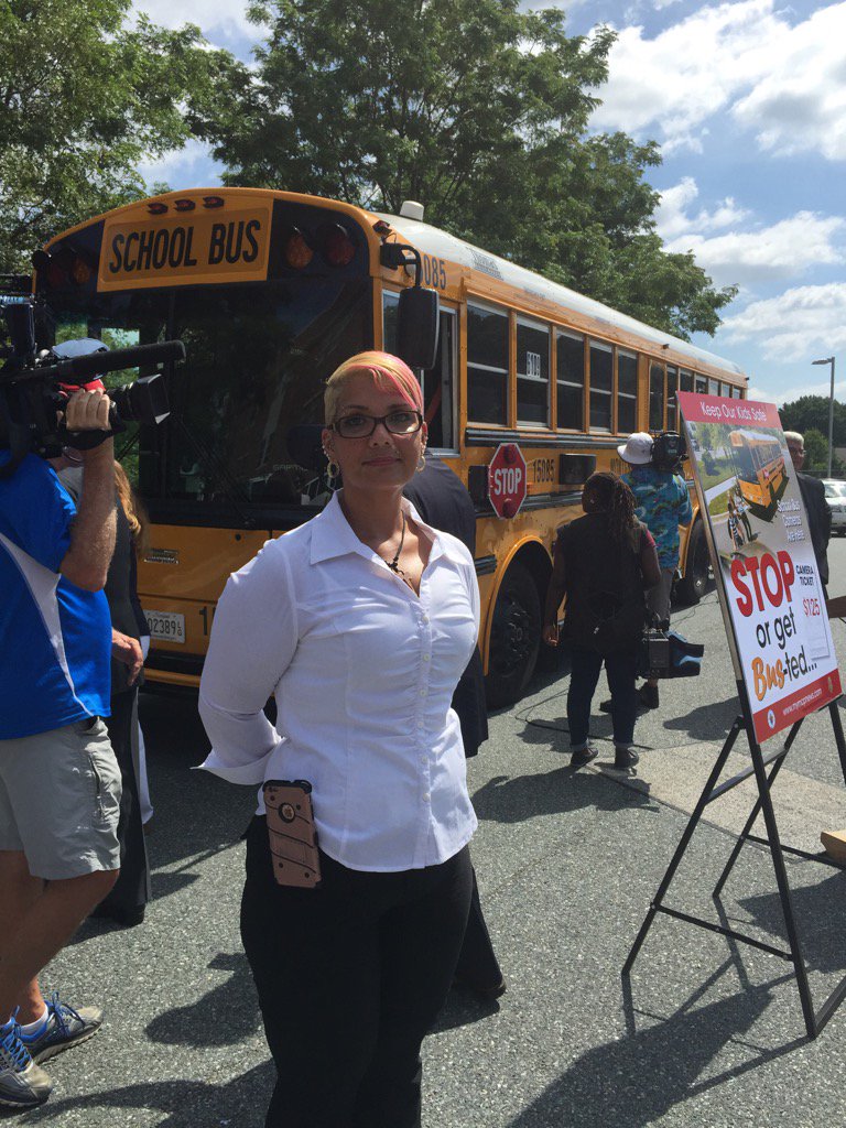 Jill4allMoCo's tweet photo. Jennifer Velasquez, one of our dedicated drivers, treats ur kids as her own &amp; asks u to please #Stop4buses https://t.co/f9kKDVGrfo