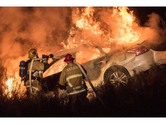 ocregister's tweet photo. Badge saves police officer's life in gun battle in car chase; suspect dies in fiery crash https://t.co/Y32QCQU5ih https://t.co/hHQnXo9dc9