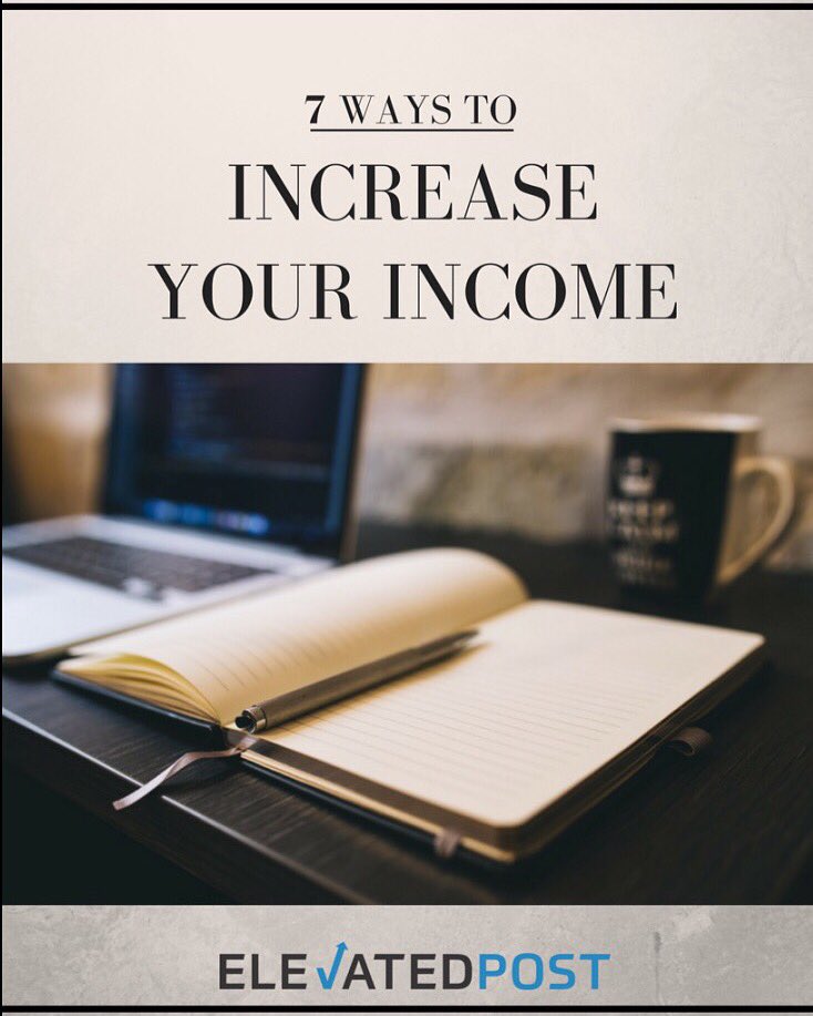 ElevatedPost's tweet image. Learn how to easily increase your income. Download for free. 
bit.ly/2aG1WJv