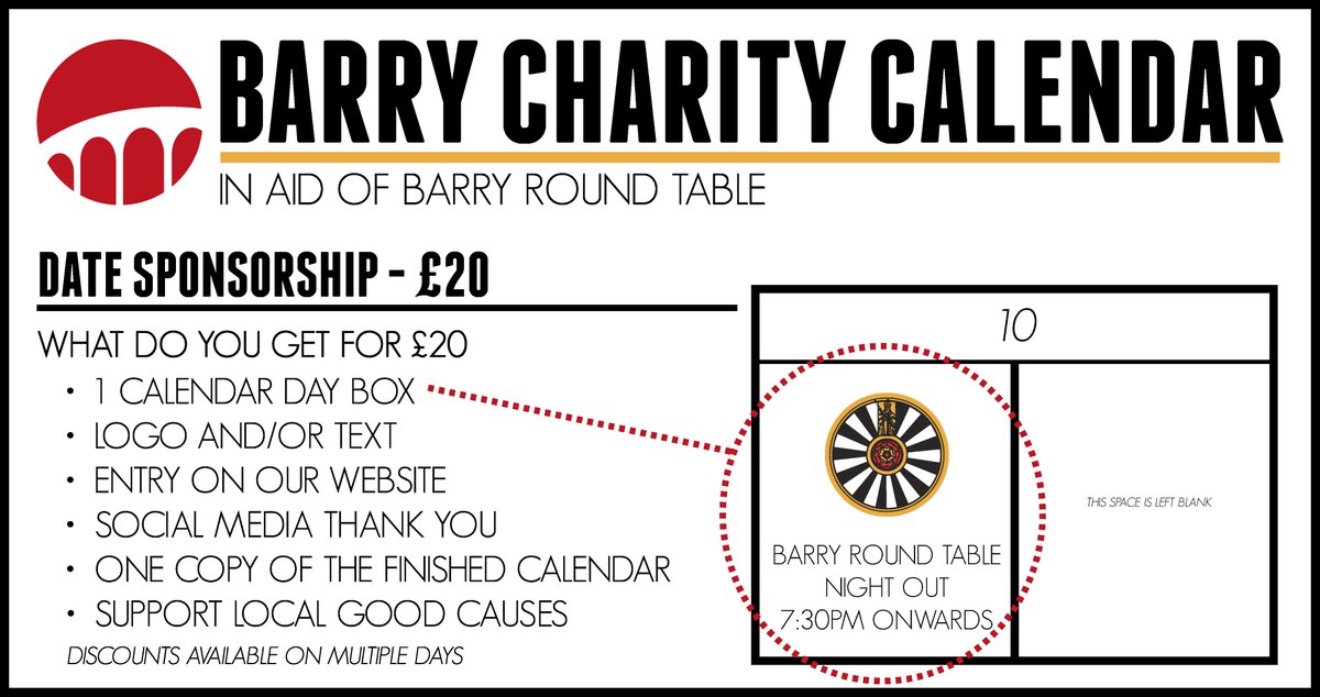 Barry Round Table On Twitter Got An Event Planned For 2017 Want Barry Round Table On Twitter Got An Event Planned For 2017 Want People To Know About It We Can Add Our Charity Calendar 20