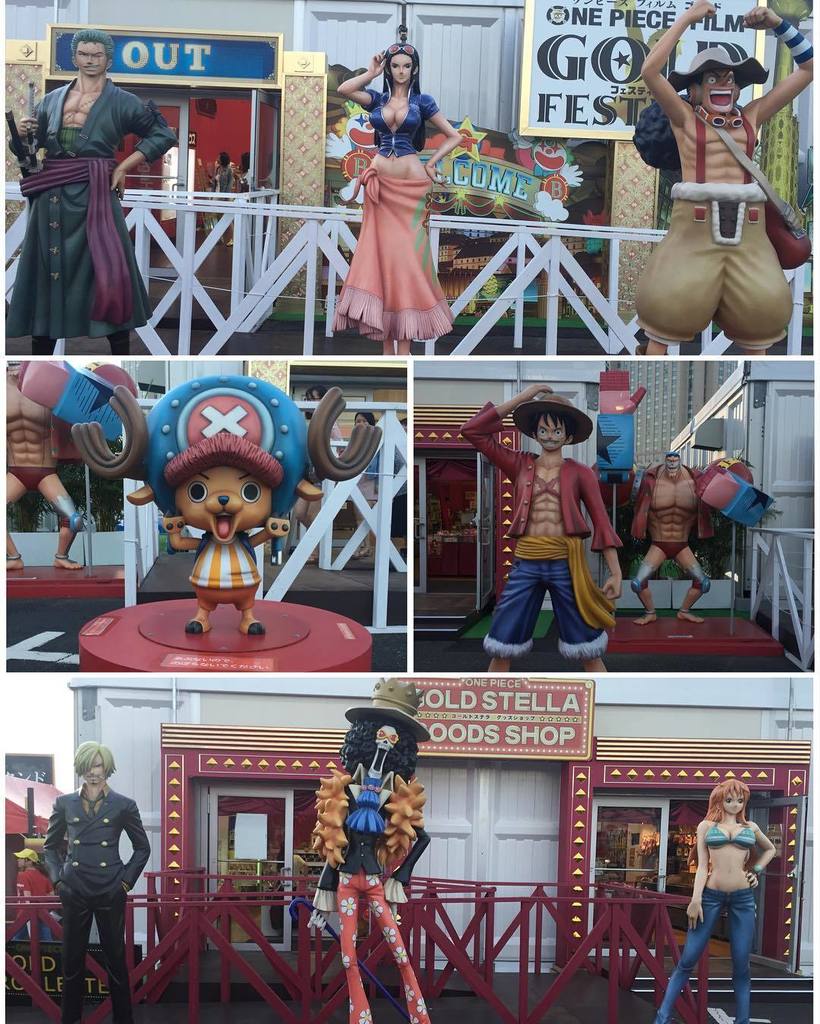 Psy子 Onepiece お台場夢大陸 お台場 Onepiece Japanese Anime ワンピース 等身大フィギュア T Co Jeqeveg3n7