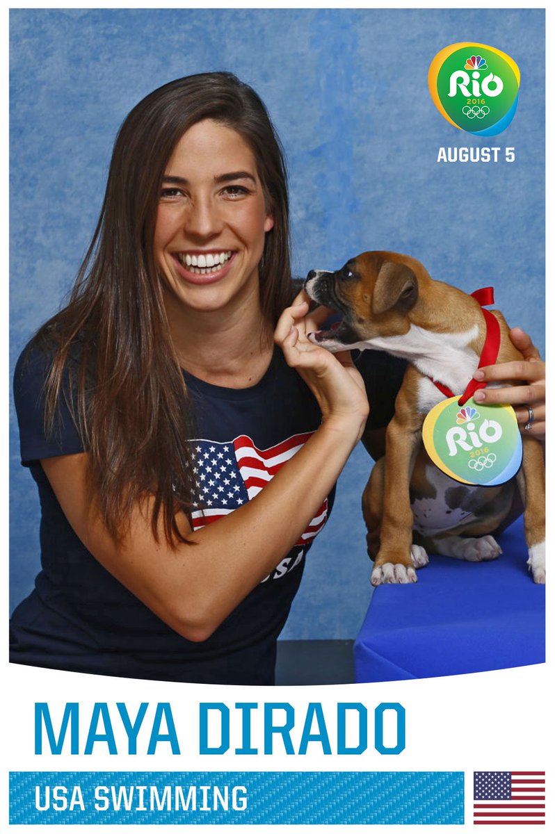 Gold medalists and puppies - what more do you need!? #NationalDogDay
