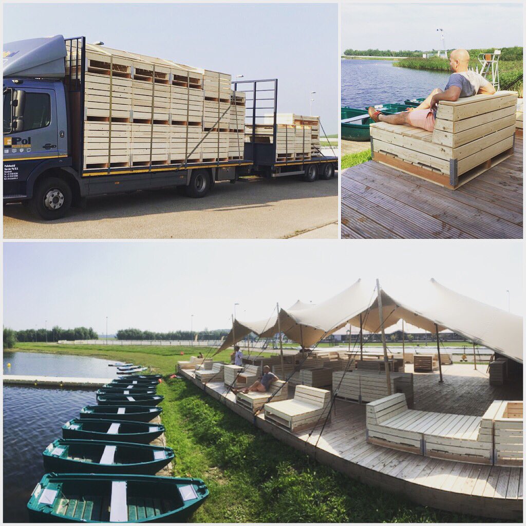 Vrachtwagen lossen, tentje vullen <a href="/Flevonice/">Flevonice</a> ☀️ #soullmate