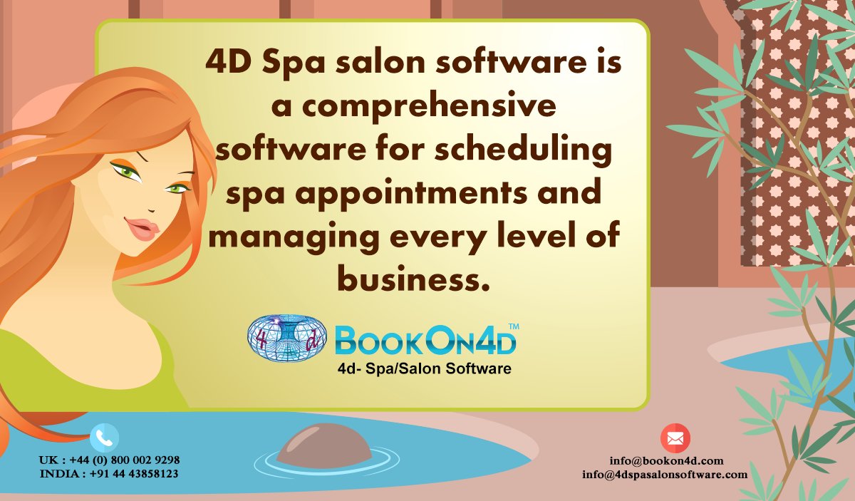4dspasalon's tweet photo. @StylishByNature #4D #Spasalonsoftware is a comprehensive #software for #scheduling #appointments.... https://t.co/CgmGPYSBzr