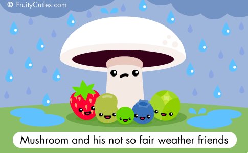 Should good friends treat you like an umbrella?
#MushroomFun