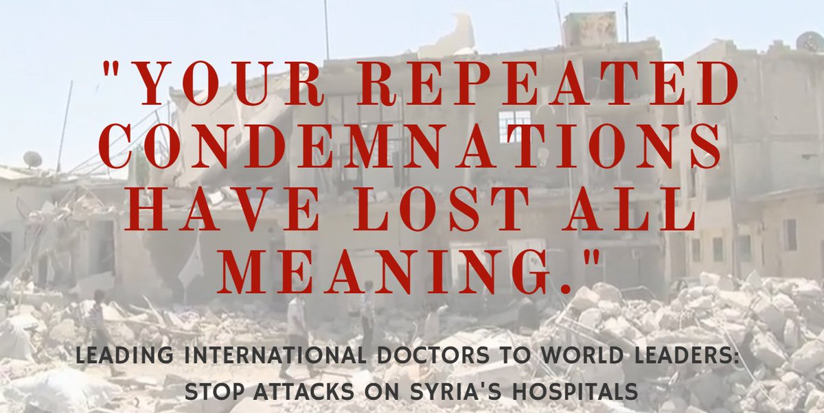 I’ve joined doctors worldwide to demand global leaders call for urgent ceasefire in Aleppo  bit.ly/2ceivAM