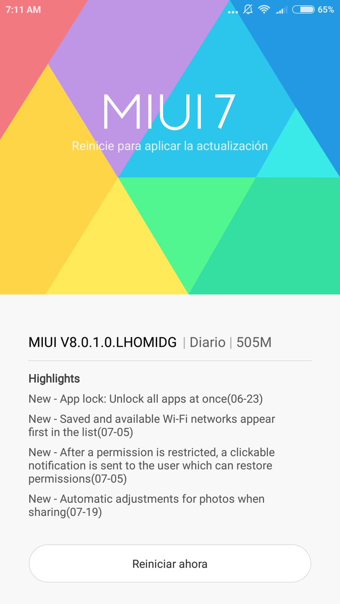 RNgoodfish's tweet photo. #SoyFelizCuando llega actualización del software de #xiaomiredminote3pro #Xiaomi #redminote3pro https://t.co/Mn0GSKo3x6