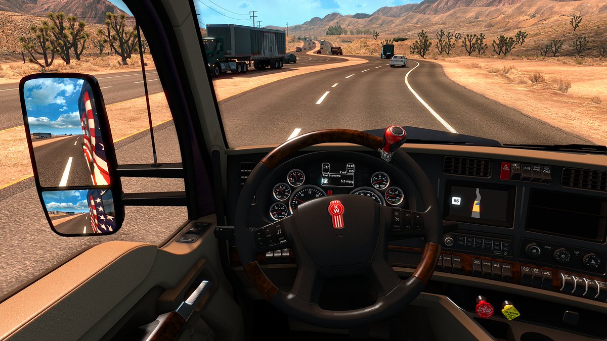 SCSsoftware's tweet image. We&apos;ve added a new feature to ATS and ETS2 beta updates: Steering knobs. Enjoy! blog.scssoft.com/2016/08/steeri…