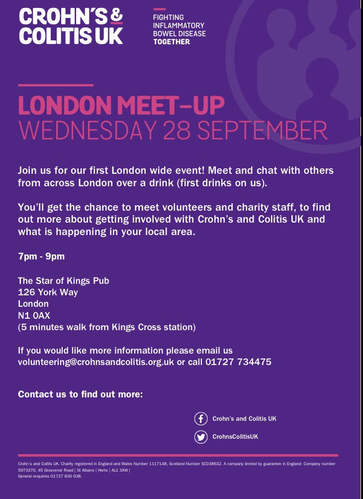 IBDPassport's tweet image. Don&apos;t miss the @CrohnsColitisUK #londonIBD meet-up on the 28th September: #IBDSupport #IBDAdvocate