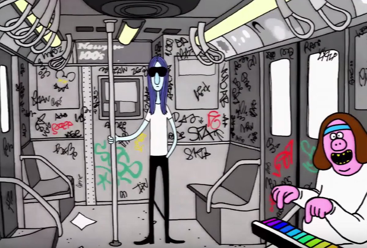 SarahDclt's tweet photo. @TheAvalanches nous fait prendre un drôle de métro dans leur nouveau clip "Subways" https://t.co/chDtEwA9AE https://t.co/iYuCDkaB6F
