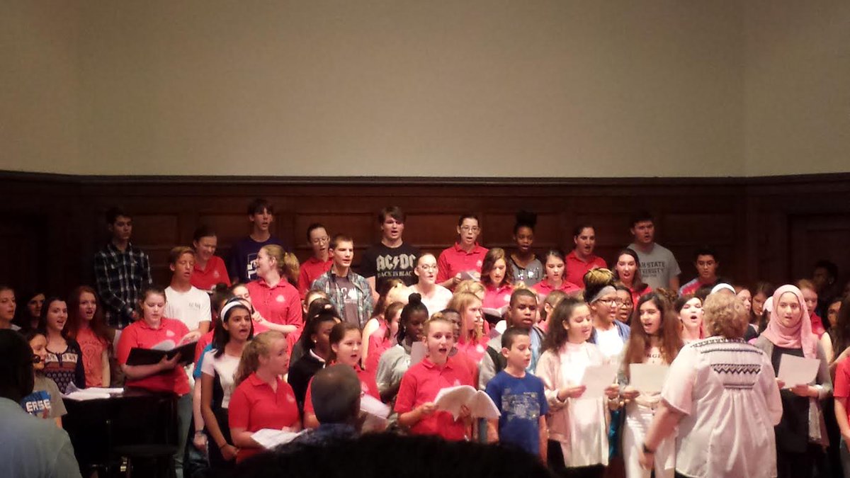 RosatiKain's tweet image. R-K Voices &amp;amp; others w/opera singer Christine Brewer practice for the concert on 9/11 @sheldonstl #myRK #wecandoitall