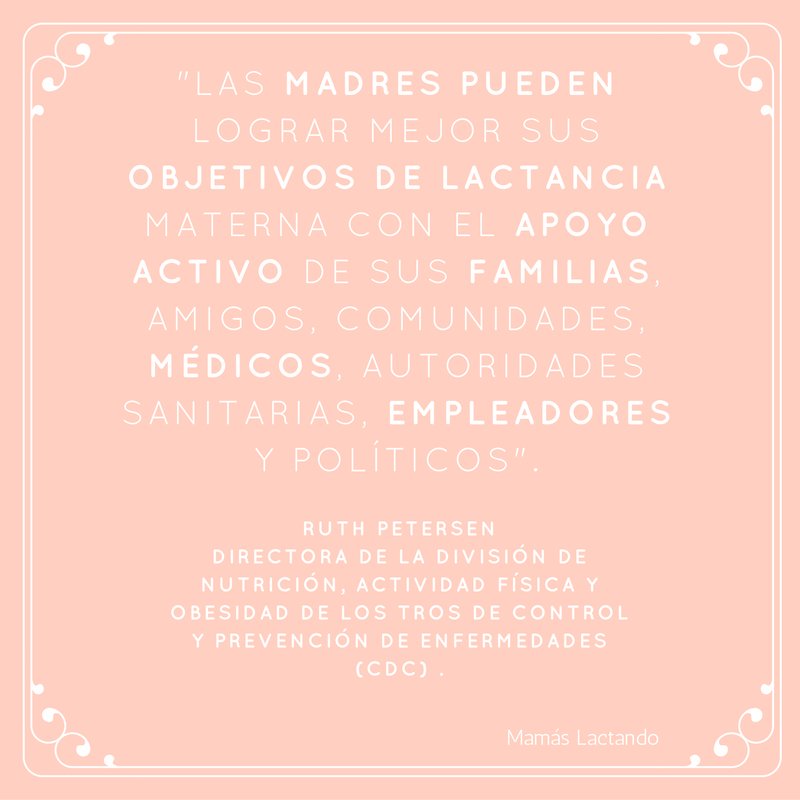 mamaslactando's tweet photo. ¡Apoyemos la lactancia materna! En casa, en hospitales, en el trabajo, en las legislaciones y políticas públicas https://t.co/sEeiKi08r7