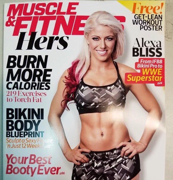 SheRulesTheRing's tweet image. When 'ya bae is on the cover of Muscle &amp;amp; Fitness magazine, 'ya have to pick it up! Lookin' good, @SpitfireBliss!