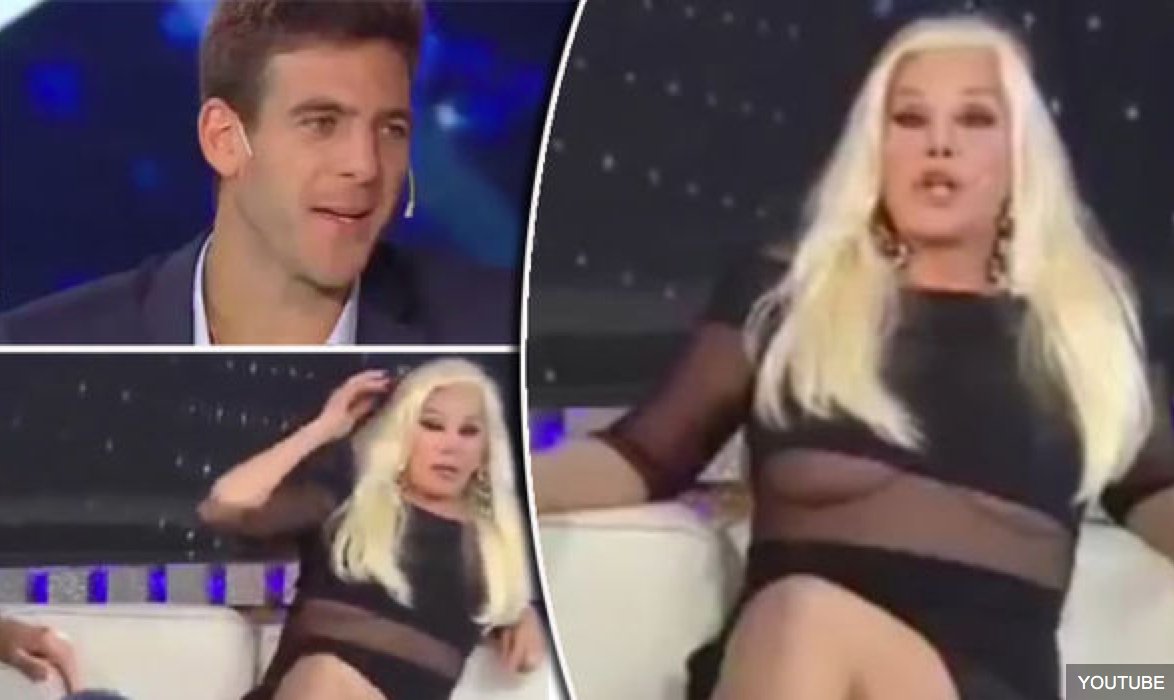 Daily Express on X: WATCH: BUST-ing out! Blonde TV stars suffers awkward nip  slip during live interview    / X