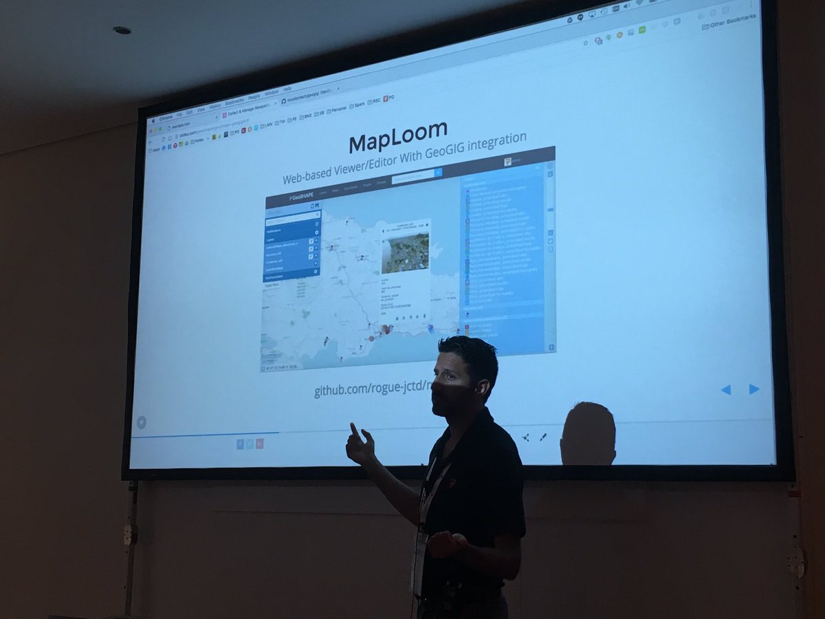 prominentedge's tweet image. Thanks for the full room during our GeoSHAPE / GeoGig talks! #FOSS4G2016 @gabrielroldan