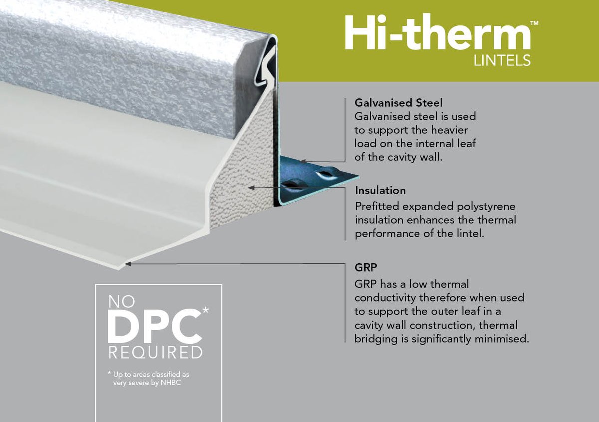 KeystoneLintels's tweet photo. What are Hi-therm Lintels? Find out here: https://t.co/1bPOwx2vcT #energyefficiency #thermalbridging https://t.co/crl92BPCtO