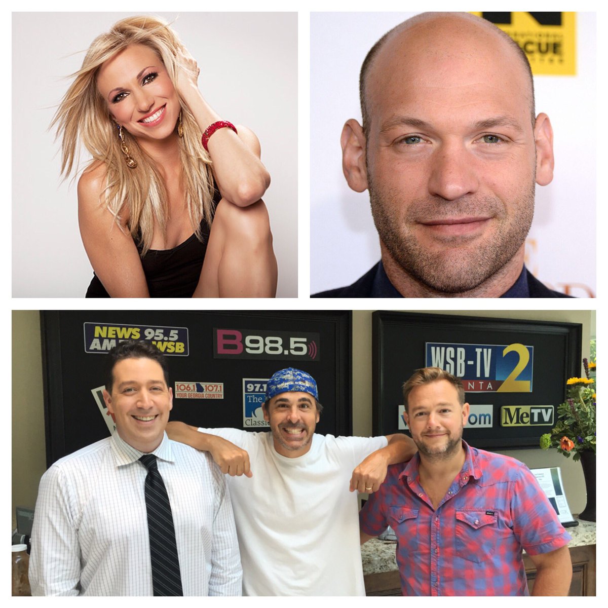 MarkArum's tweet photo. Huge show tonight! @DebbieGibson, Corey Stoll, @TSimmonsComedy &amp; @cliffcashcomedy! 10-midnight on @wsbradio! https://t.co/ssQkIQjAoU