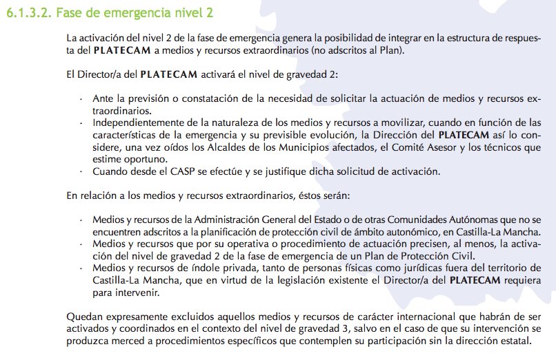 posevilla's tweet image. @gobjccm Y el nivel 2 del #PLATECAM significa: