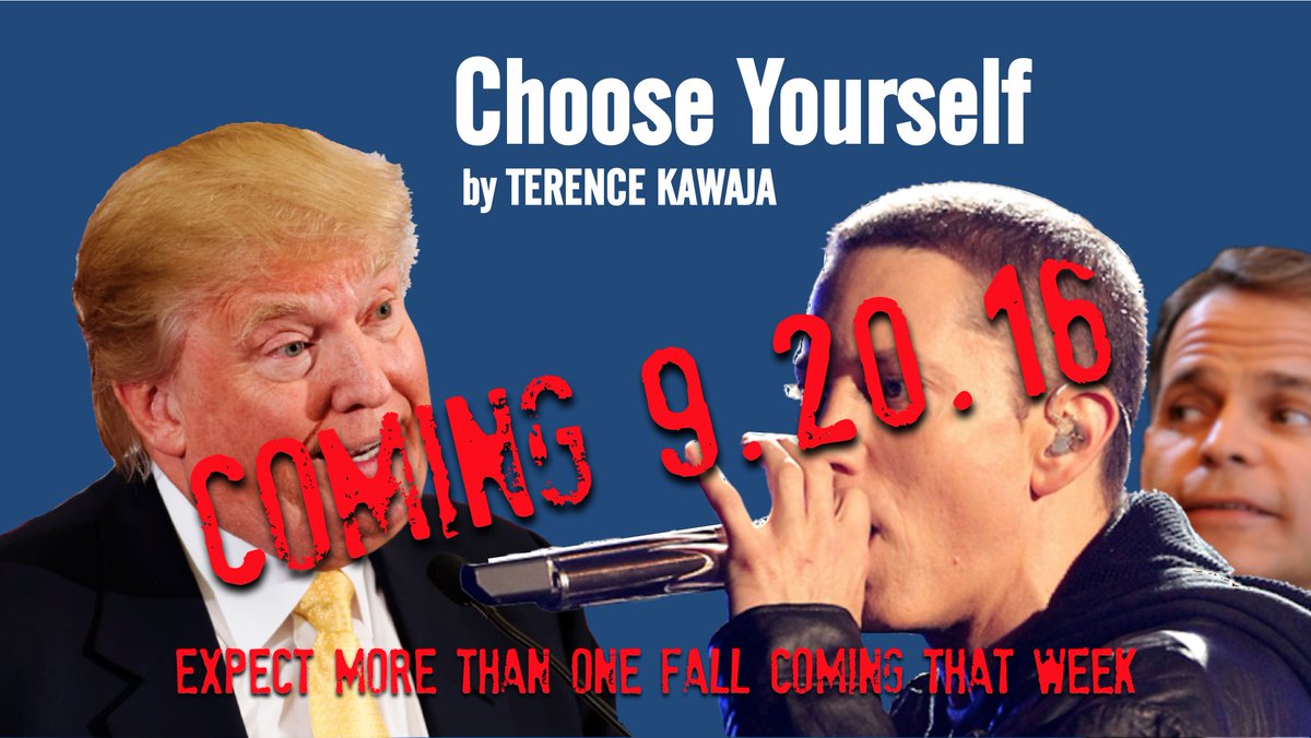 tkawaja's tweet photo. T minus 25 days to release of Choose Yourself, my Trump parody. Help make it go big! https://t.co/Qk1wxanZ68 https://t.co/2mLZWtunvt