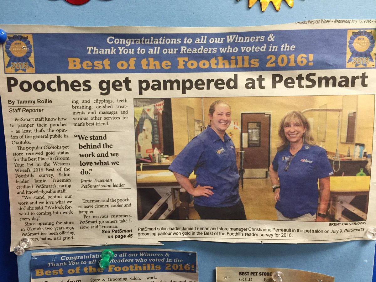 SPoirierSalons's tweet photo. How cool is this?!? Voted best place to pamper your pet in the west!! Great work Jamie and team! #standout https://t.co/Bp9ZsFnFfm