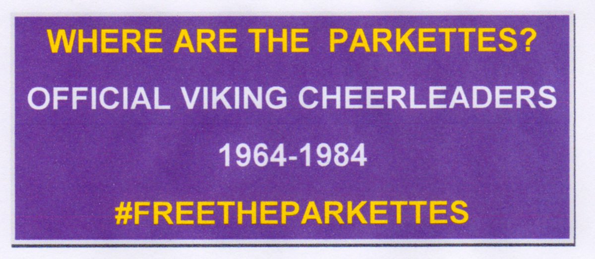 ajp6373's tweet photo. @Vikings WWBD?  (What would Bud do?)  He would Honor the Parkettes!  #freetheparkettes https://t.co/S7oTKCrr3T