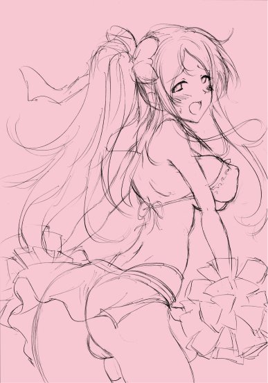 篠宮可憐ちゃんの夏色☆チアガール準備中…(o・∇・o) 