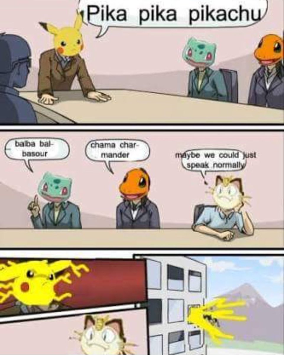 PokemonVault's tweet image. The meeting: