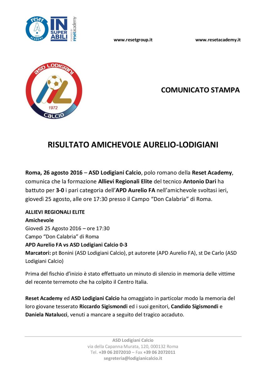 ASD Lodigiani Calcio (@LodigianiCalcio) / Twitter