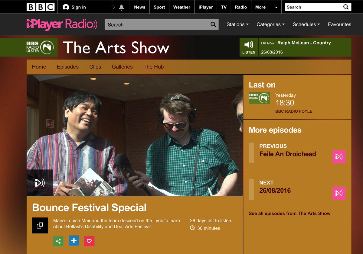 ozingerm's tweet photo. My interview in BBC Art Show is from 7.45min @bbcartsshow @marielouisemuir @adf011 #Bounce16
https://t.co/hXZOYuiuIE https://t.co/zlWarjGCEk