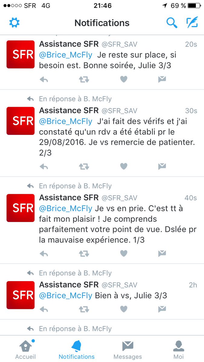 Brice_McFly's tweet photo. Et maintenant ?! Merci pour vos réactions efficaces #inutile #fuckingBot @SFR @SFR_SAV https://t.co/l5EunOuVek