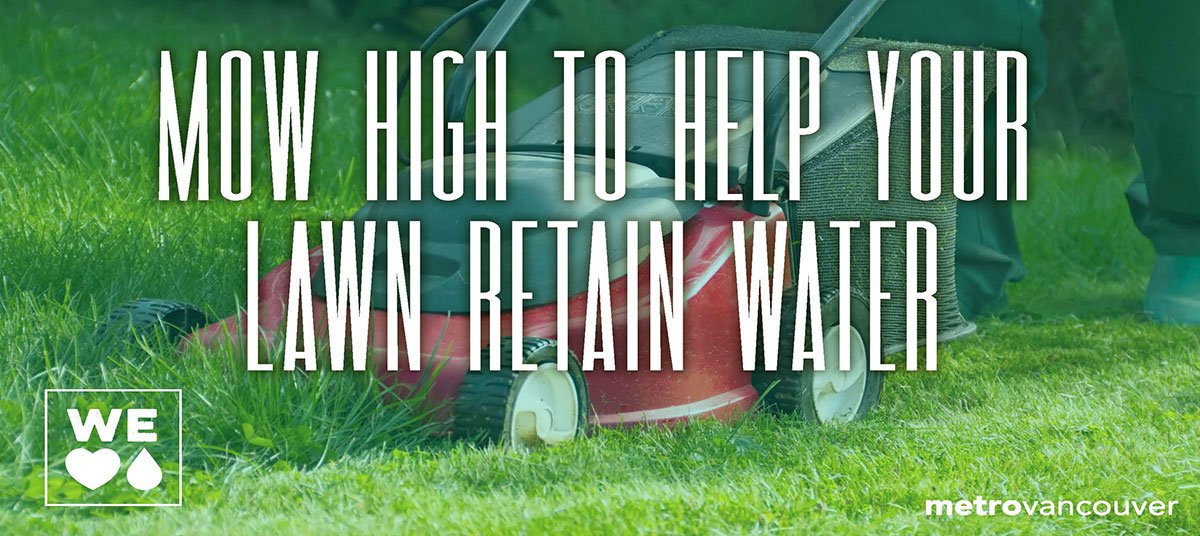 CityofVancouver's tweet image. Water wise tip! Mow your grass to a height of 2". Shade from taller grass helps your lawn retain water.