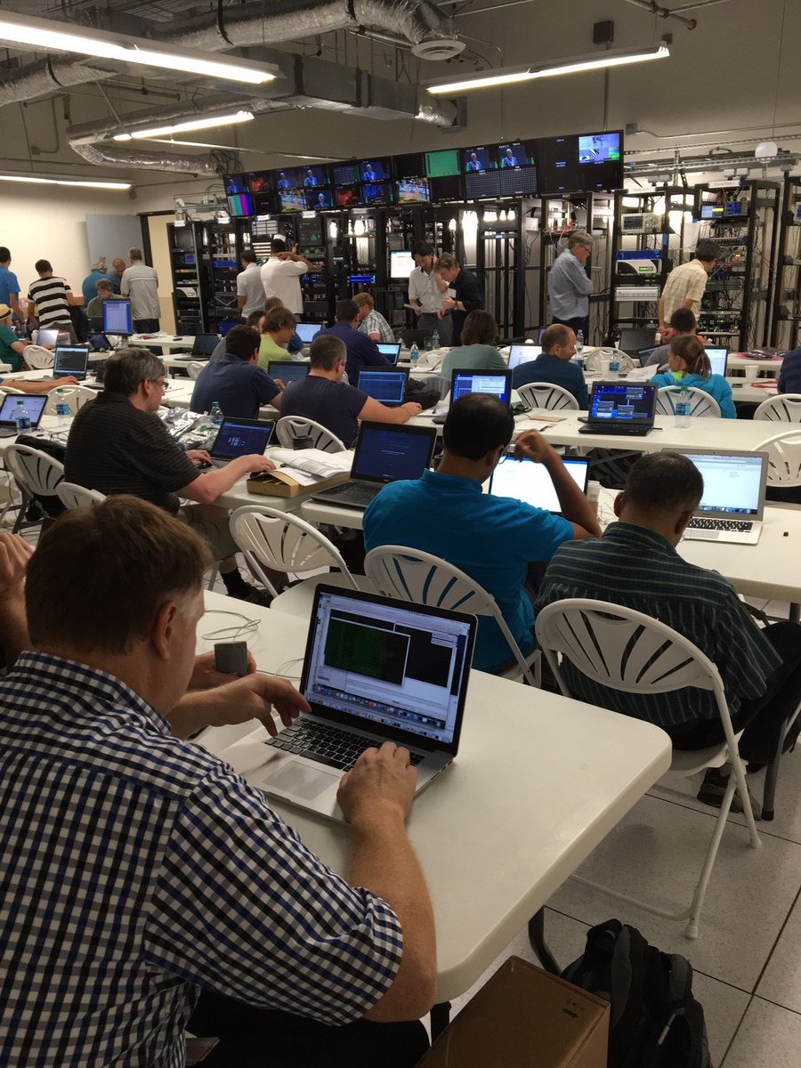 AIMSAlliance's tweet photo. VSF & AMWA technical interop testing huge success this week at Fox in Houston. See the results at IBC 8.D10 #IBC2016 https://t.co/spaeO7jmYd