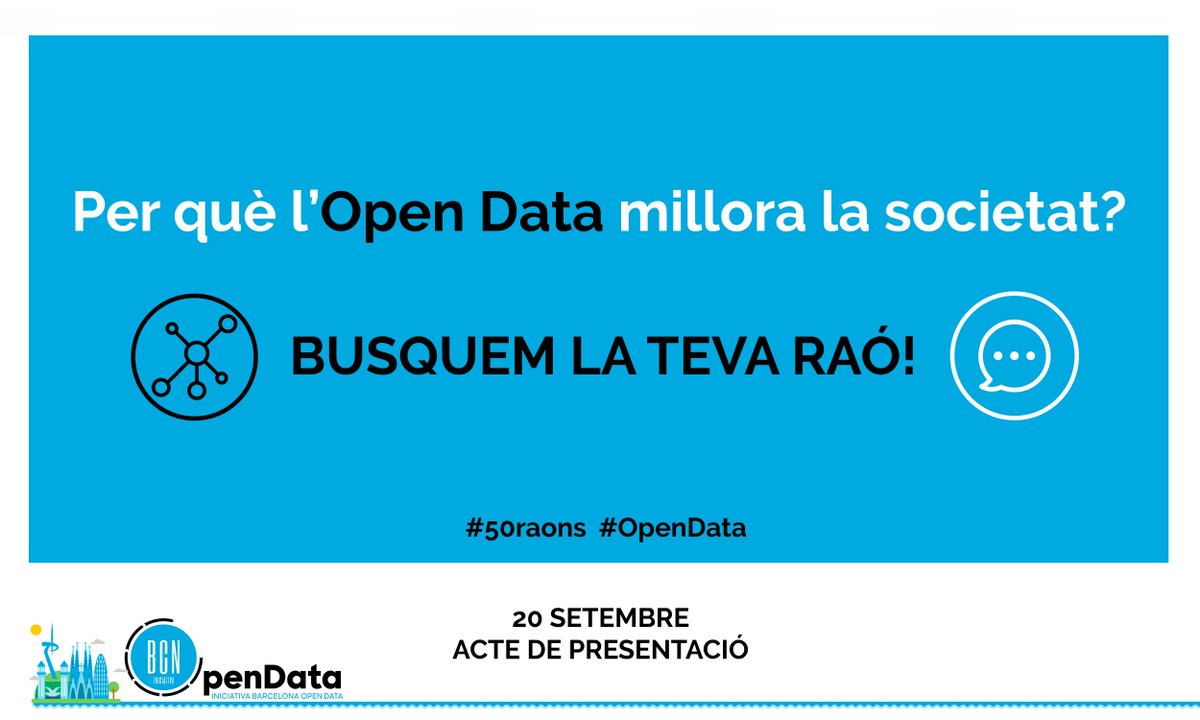 ¿Aplicar el #OpenData en las instituciones públicas conlleva beneficios? Danos tu razón #50razones