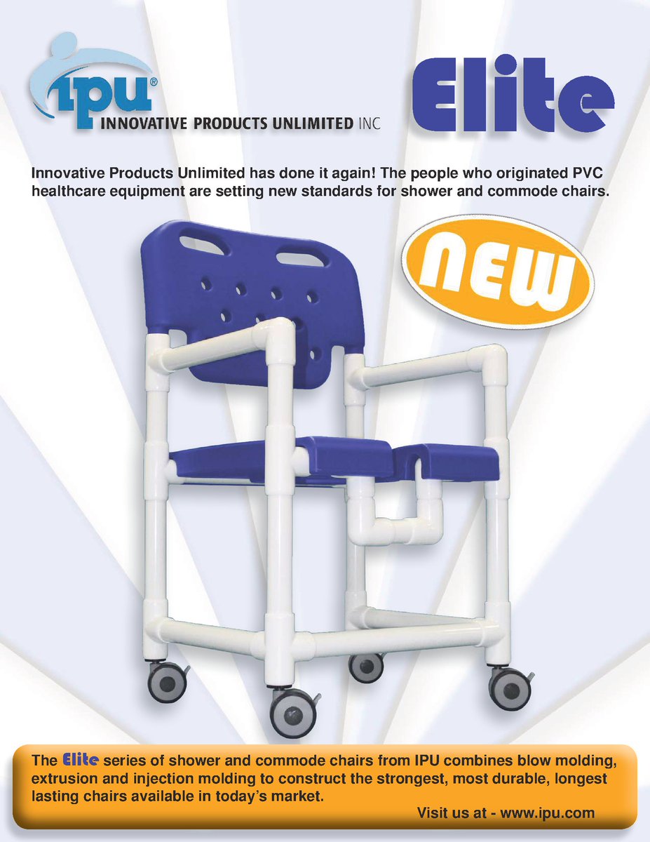 IPU1985's tweet image. Our #Elite #showerchairs and #commodes are extremely durable. See more at ipu.com #pvc #healthcare