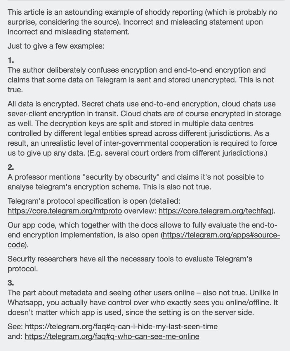 telegram messenger job interview