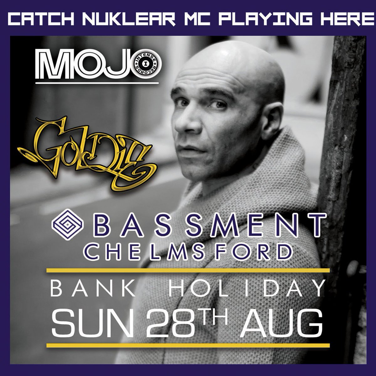 Catch <a href="/NuklearMC/">Nukes</a>  playing this Sunday at the <a href="/MojoIntense/">MOJO</a> event with <a href="/MRGOLDIE/">GOLDIE</a> &amp; <a href="/EMCEEGQ/">Gq</a> ow.ly/aJmi303CbVr