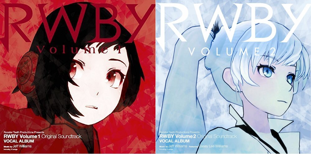 Rwby Japanese Release Soundtrack Vocal Album Vol 1 2 Cover Arts Rwby Rwby Japanese Release Soundtrack Vocal Album Vol 1 2 Cover Arts Rwby