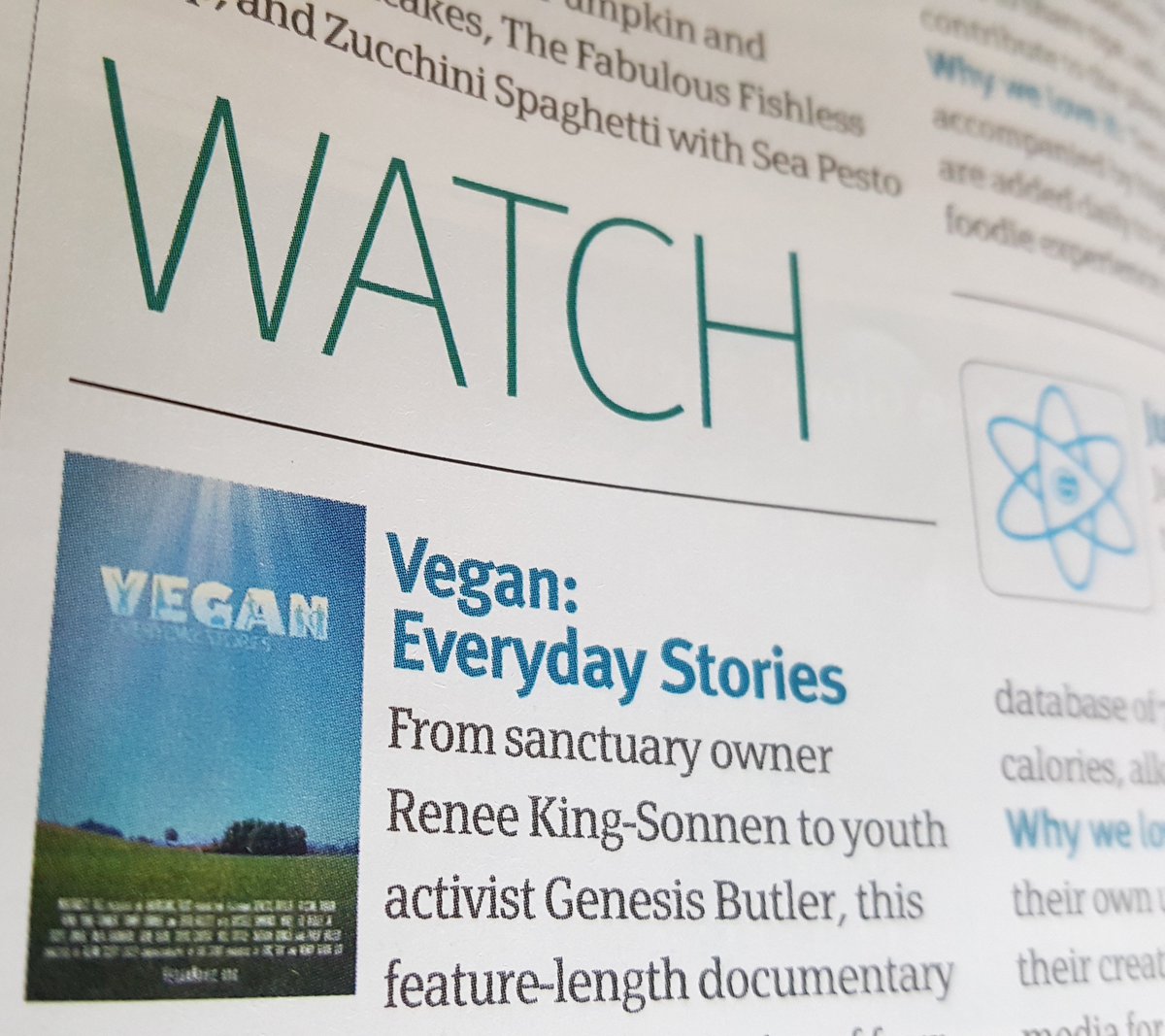 VeganMovie's tweet photo. Be sure to check out the latest issue of @VegNews! So excited by what they had to say about the film! #vegan https://t.co/q4P4cq01iJ