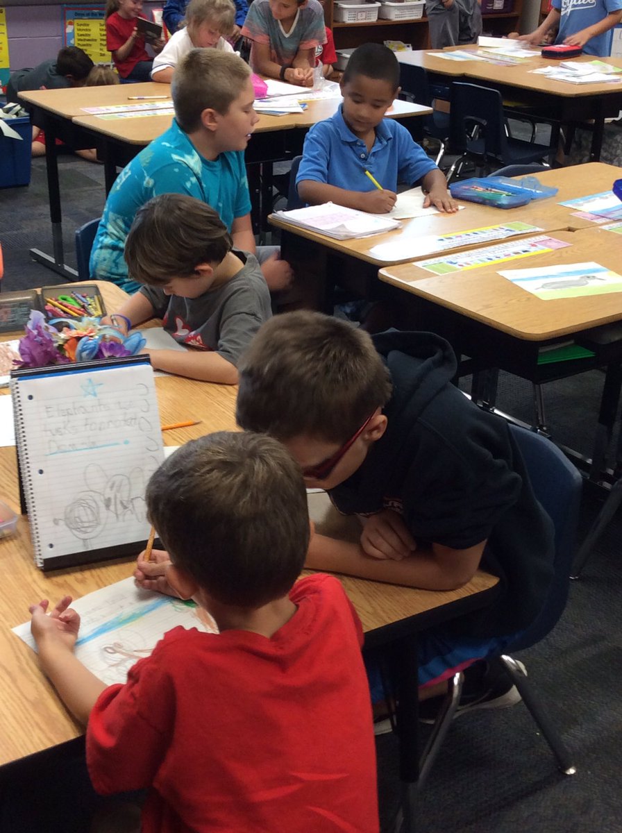 JenKoerner's tweet photo. Making writing connections with our 1st grade buddies!!! @OPC512 @suescarle https://t.co/p6eIDmSUt6