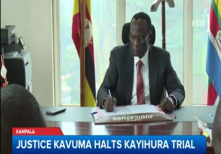 Fireliglntfi's tweet photo. Deputy CJ Kavuma has today issued interim order halting prosecution of IGP Kayihura over torture charges #LiveAt9 https://t.co/4zyIV0Llqj