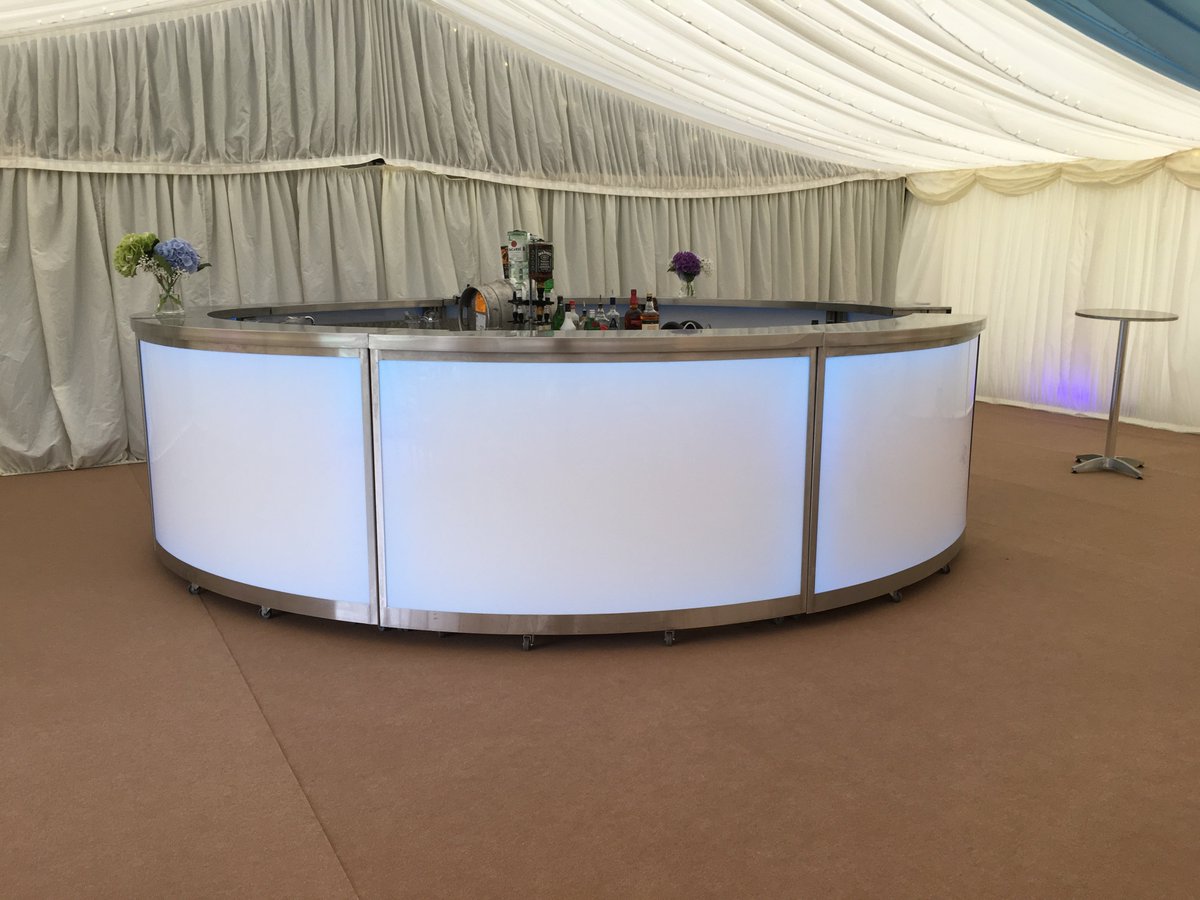 Fancy a #bar with a difference ... comes as half or full circle #wedding #marquees