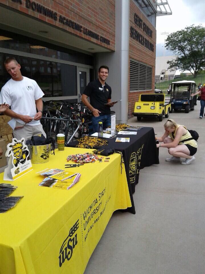 ShockerSTAT's tweet photo. Student Alumni Board at the first ever #WuRah! https://t.co/rb0ARod0n3