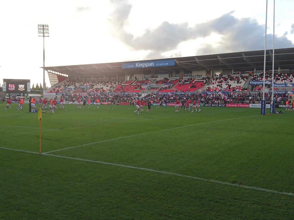 @KingspanStadium Ulster Rugby Looking Well In The Sunset Tonight!!
 #SUFTUM #The16thMan