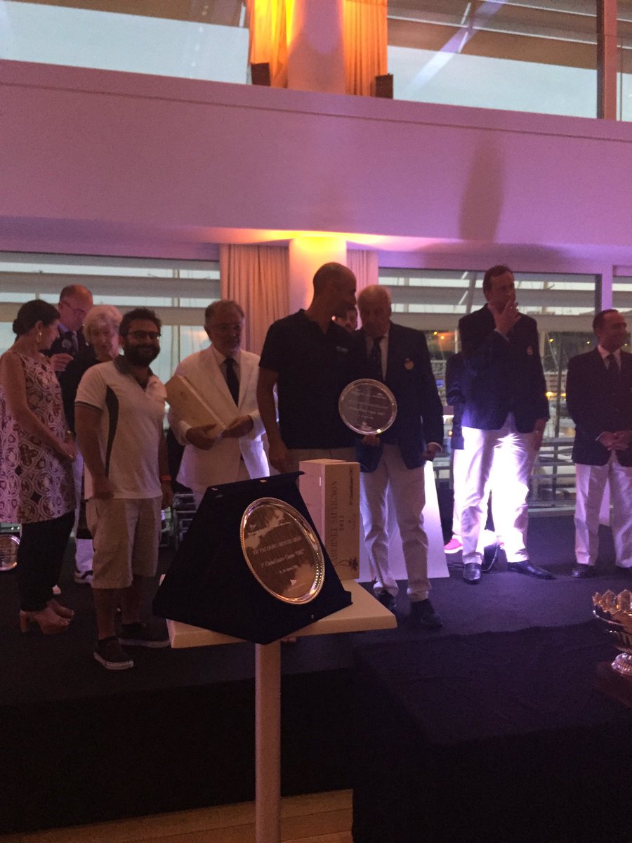 wruffino's tweet photo. Che orgoglio! Stefano Chiarotti premiato allo Yacht club di Monaco per la vittoria della Palermo Montecarlo x2 https://t.co/Yw7WyrMHyV