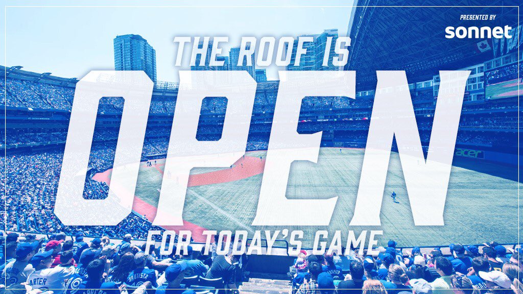 Our partner @SonnetInsurance wants you to know the roof will be open for tonight's game! https://t.co/H9qxAxD4yL